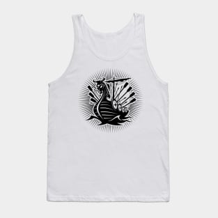 Viking Dragon Ship Nordic Warriors Scandinavia Tank Top